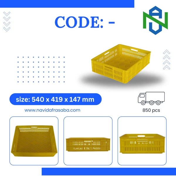 Plastic dairy (milk) crate